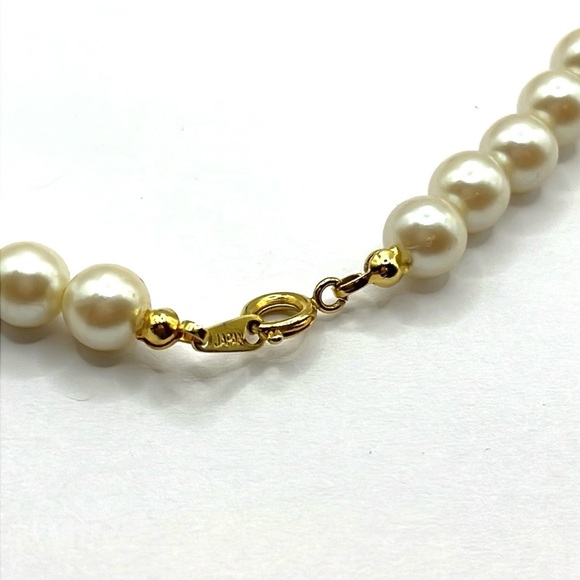 Pearl Necklace with Large Blue-Green
Pendant with Specks Statement Victorian - Picture 8 of 13